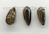 NGP5563 14*40mm - 23*58mm teardrop yellow tiger eye pendants