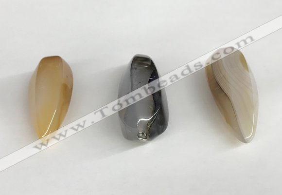 NGP5571 18*40mm - 23*58mm teardrop agate gemstone pendants