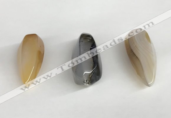 NGP5571 18*40mm - 23*58mm teardrop agate gemstone pendants