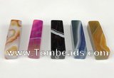 NGP5720 12*52mm cuboid agate gemstone pendants wholesale