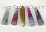 NGP5721 14*55mm cone agate gemstone pendants wholesale