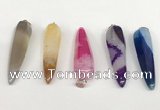 NGP5724 13*55mm teardrop agate gemstone pendants wholesale