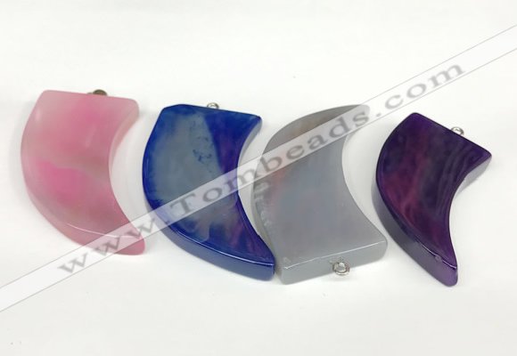 NGP5734 25*35mm - 27*50mm oxhorn agate pendants wholesale