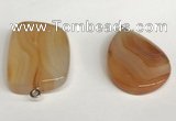 NGP5738 25*35mm freeform agate gemstone pendants wholesale