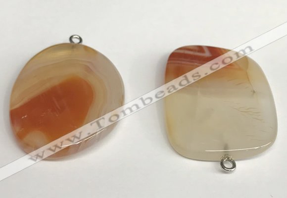 NGP5739 30*40mm freeform agate pendants wholesale