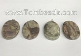 NGP5746 25*35mm oval rainforest agate pendants wholesale
