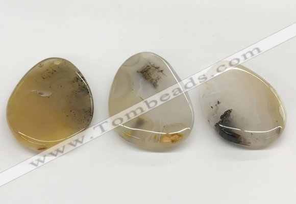 NGP5779 35*50mm - 38*55mm freeform agate slab pendants