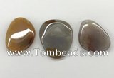 NGP5781 30*48mm - 40*55mm freeform agate slab pendants