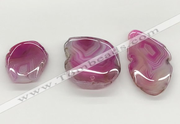 NGP5784 30*45mm - 40*60mm freeform agate slab pendants