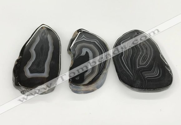 NGP5787 30*55mm - 45*65mm freeform agate slab pendants