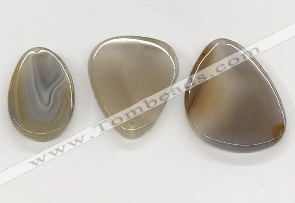 NGP5790 28*50mm - 45*65mm freeform agate slab pendants