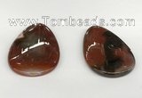 NGP5794 35*55mm flat teardrop agate pendants wholesale