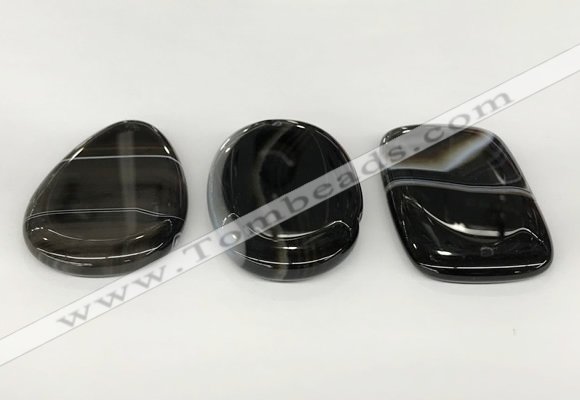 NGP5799 35*55mm freeform agate slab pendants wholesale