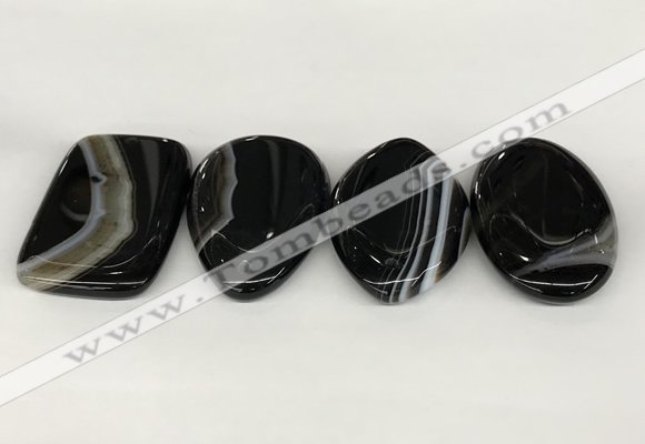 NGP5802 30*50mm freeform agate slab pendants wholesale