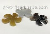 NGP5810 44mm - 46mm flower agate gemstone pendants wholesale