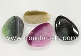 NGP5822 35*55mm - 40*60mm faceted freeform agate gemstone pendants