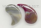 NGP5828 28*60mm wing agate gemstone pendants wholesale