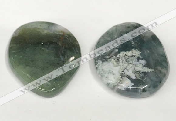 NGP5834 35*55mm freeform agate gemstone pendants wholesale