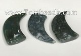 NGP5835 22*55mm - 25*55mm horn agate gemstone pendants wholesale