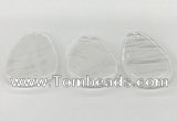 NGP5840 30*50mm - 40*58mm freeform white crystal slab pendants