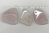 NGP5849 28*45mm - 40*55mm freeform rose quartz slab pendants