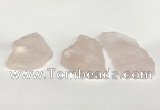 NGP5850 30*45mm - 40*60mm freeform rose quartz slab pendants