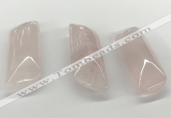 NGP5873 20*55mm - 22*60mm marquise rose quartz pendants