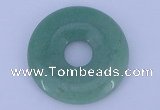 NGP608 5pcs 7*45mm green aventurine gemstone donut pendants wholesale