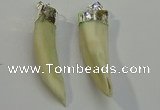 NGP6085 12*60mm – 18*65mm horn wolf tooth pendants wholesale