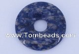 NGP611 5pcs 7*40mm new sodalite gemstone donut pendants wholesale