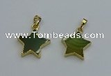 NGP6271 20mm star agate gemstone pendants wholesale