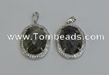 NGP6365 25*30mm oval labradorite pendants wholesale