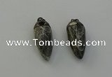 NGP6440 12*24mm - 15*30mm faceted bullet labradorite pendants