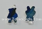 NGP6655 22*38mm Animal or V-shaped agate gemstone pendants