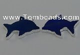 NGP6672 28*42mm - 30*45mm dolphin agate gemstone pendants