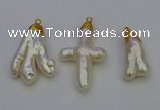 NGP6712 10*25mm - 20*45mm freeform pearl pendants wholesale