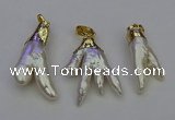 NGP6713 10*25mm - 20*45mm freeform pearl pendants wholesale