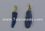 NGP6758 10*35mm - 15*45mm freeform blue kyanite pendants