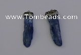 NGP6959 10*35mm - 15*45mm freeform blue kyanite pendants