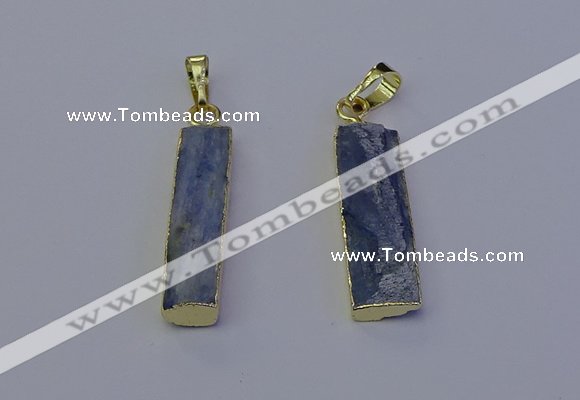 NGP7045 8*32mm - 10*30mm rectangle blue kyanite pendants