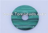 NGP705 35mm natural malachite gemstone donut pendant