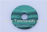 NGP706 40mm natural malachite gemstone donut pendant