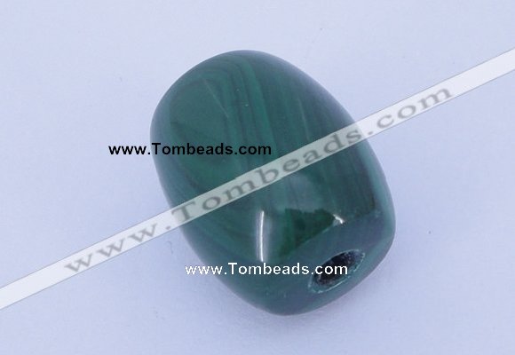 NGP707 16*19mm drum natural malachite gemstone pendant