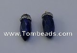 NGP7073 12*30mm - 15*35mm faceted bullet lapis lazuli pendants