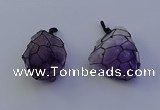 NGP7148 20*40mm - 30*45mm faceted nuggets amethyst pendants