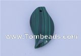 NGP715 15*37mm marquise natural malachite gemstone pendant