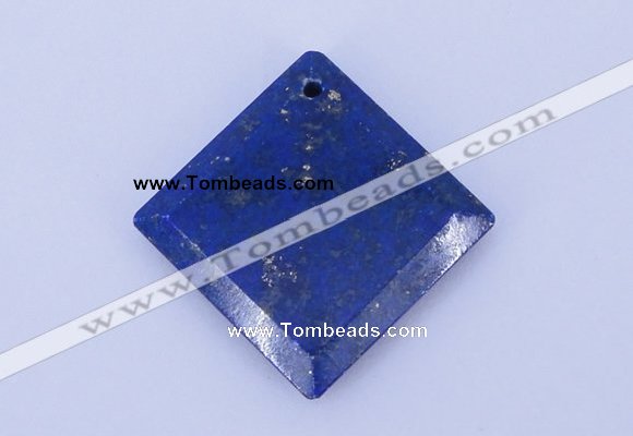 NGP720 6*32mm diamond natural lapis lazuli gemstone pendant