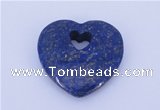 NGP723 26*26mm heart natural lapis lazuli gemstone pendant