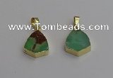 NGP7240 15*20mm australia chrysoprase pendants wholesale