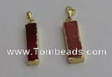 NGP7242 15*28mm rectangle mookaite gemstone pendants wholesale